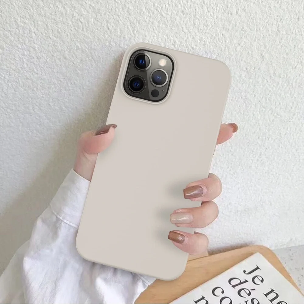 iPhone 12 Pro Max Silicone Phone Case, Stone